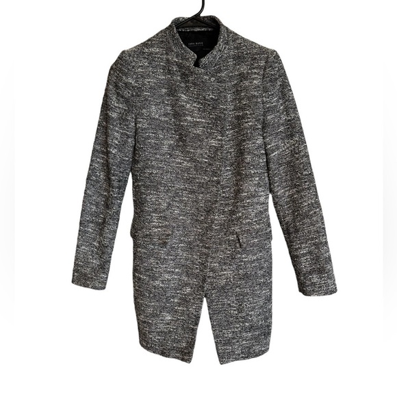 Zara Tweed Overcoat Size S - Picture 1 of 4